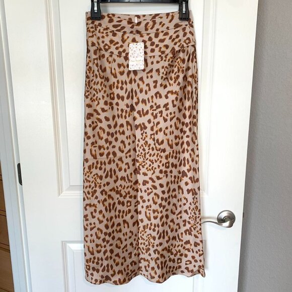 Free People Cheetah Print Maxi Skirt - Picture 2 of 2
